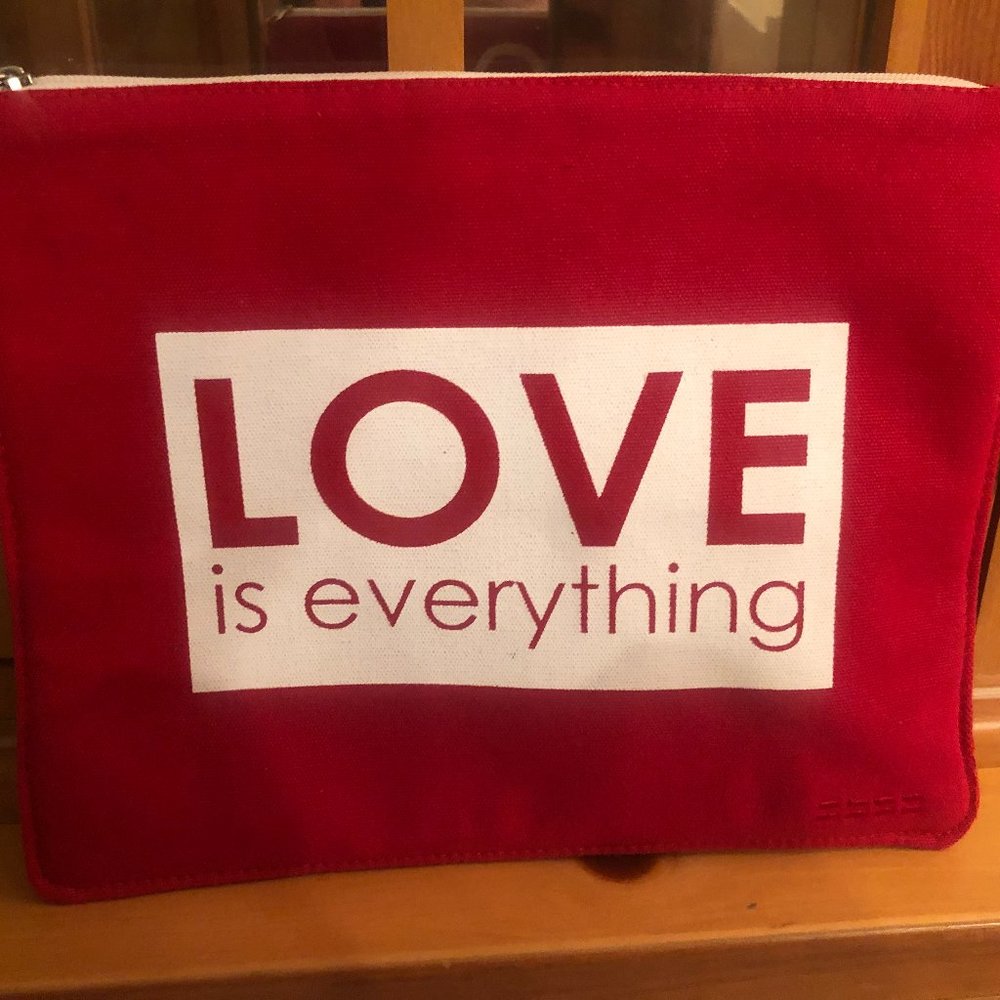 Peace Love World "Love is Everything Pouch"